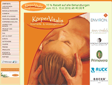 Tablet Screenshot of koerpervitalis.de
